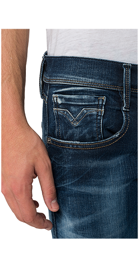 ANBASS 11.5oz Hyper Bio スーパーストレッチ スリム Ecoデニム 詳細画像